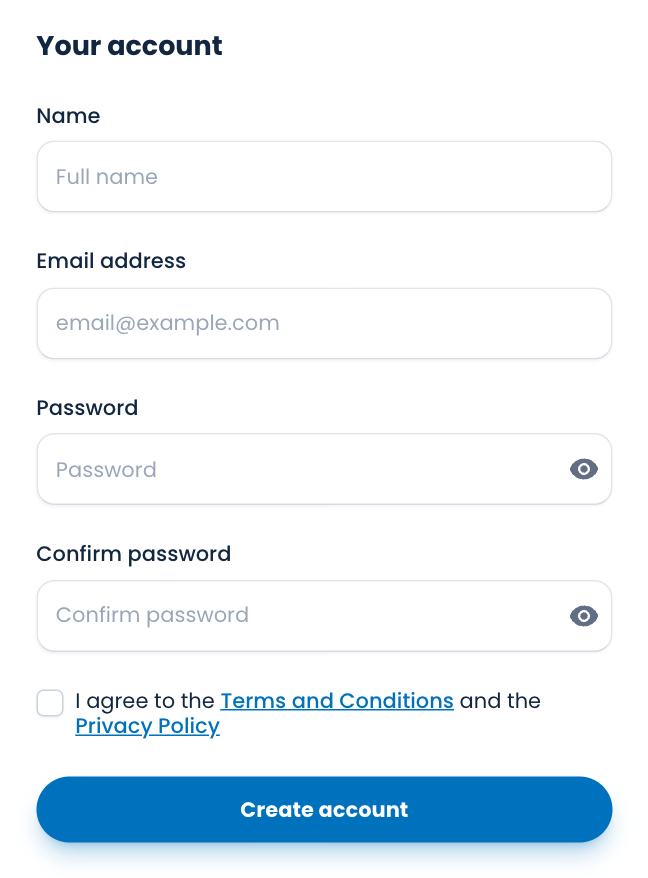 Your account